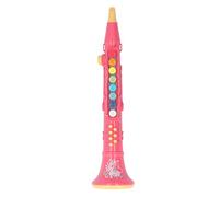 Stylebest Juguete Clarinete de volumen ajustable, instrumento musical lindo para niños de 3 años y más, regalo educativo de plástico (rojo)