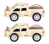 Stylebest Kit de Vehículos de Madera Controlados por Voz para Niños Creativos, Experimentos de Bricolaje y Aprendizaje, 2 Juegos