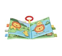 Stylebest Libro de Tela para bebé, Juguete Sonajero Suave para el Desarrollo de la Educación Temprana, 6 Meses en Adelante, Poliéster, León, Mono, Cachorro, Búho, 14,5 * 17 * 3cm (León)