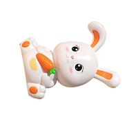 Stylebest Linda Hucha de Conejito con Forma de Conejo, Caja de Dinero de Plástico para Niños, Regalo de Gestión Financiera, 15,4x20,4 Cm