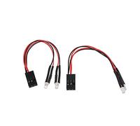 Stylebest Luz LED para Coche RC, 2 Piezas de Luz Blanca Modificada para un Mejor Rendimiento Nocturno en Modelos a Escala 1/24 1/18, Plástico Duradero, Fácil de Operar