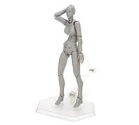 Stylebest Maniquí de Dibujo Humano Modelo de Figura de Acción de PVC para Artistas y Dibujantes de 5,1 Pulgadas con Articulaciones Móviles y Accesorios (Gris)