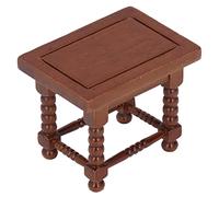 Stylebest Mesa de té en Miniatura para Casa de Muñecas 1:12, Mesa Auxiliar de café para Niños, Juego de Simulación, Madera de Abedul, 5,5 X 4 X 4, Cm