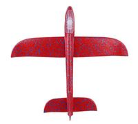 Stylebest Mini Avión Volador de Juguete con Luces Brillantes, Planeador de Lanzamiento Manual para Niños y Adolescentes, Material EPP (Roja)