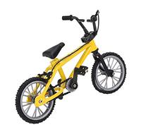 Stylebest Mini Bicicleta de Montaña, Modelo de Bicicleta de Carreras para Decoración de Interiores y Juegos Educativos, Metal, Plástico, 4,3x3,1x2,2 Pulgadas (Amarilla)