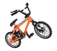Stylebest Mini Bicicleta de Montaña, Modelo de Bicicleta de Carreras para Decoración de Interiores y Juegos Educativos, Metal, Plástico, 4,3x3,1x2,2 Pulgadas (Naranja)