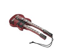 Stylebest Mini Colgante de Instrumentos Musicales, Exquisita Decoración Artesanal de bajo para Amantes de la Música, 4,6 X 12 Cm, Tilo, 1 Unidad