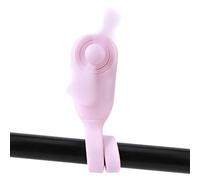 Stylebest Mini ventilador portátil de verano portátil para cochecito de bebé, silla de coche, camilla para bicicleta, muñeca de silicona flexible de 360°, 257 x 46 x 38 mm (rosa)