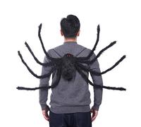 Stylebest Mochila de Araña de Felpa Realista, 8 Patas Largas Ajustables con Ojos Rojos, Tela Liviana y Material de Alambre, Tamaño de 90 Cm y 125 Cm para Disfraces de (Araña de bolsillo M-125cm