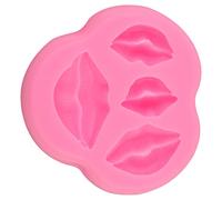 Stylebest Molde para Pasteles con Forma de Labios, Herramienta para Hornear de Silicona para Fiestas Creativas, Alta Calidad, Apto para Uso Alimentario, Duradero, Fácil de Limpiar (Rosa)