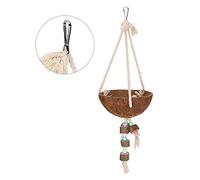 Stylebest Nature Nut Jaula Colgante Nido de Pájaro Columpio para Loros Pequeños, Material de Natural Seguro, 39 Cm de, 1 Unidad