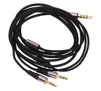 Stylebest OFC Cable de Repuesto para Auriculares de para Master Tracks HD V8 V12 X3 de 3,5 Mm a Doble de 2,5 Mm, Nailon Negro, Longitud de 120 Cm