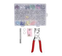 Stylebest Ojales de Colores Botón de Ropa Resistente y Fácil de Almacenar para Ropa de Bebé Manualidades DIY Latón de 10 Mm 120 Piezas