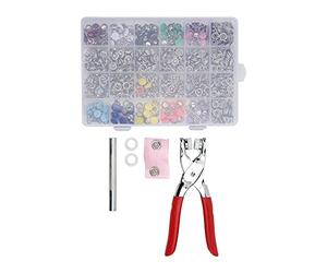 Stylebest Ojales de Colores Botón de Ropa Resistente y Fácil de Almacenar para Ropa de Bebé Manualidades DIY Latón de 10 Mm 120 Piezas