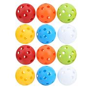 Stylebest Paquete de 12 Bolas Huecas de de 72 Mm para Entrenamiento de Swing, Pelotas de Plástico Ligeras No Tóxicas para Práctica en Interiores y Exteriores