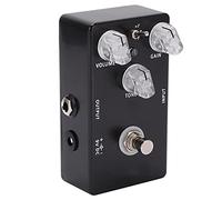 Stylebest Pedal de Efecto de Guitarra Super Rat Ajustable True Bypass Distorsión para Músicos Portátil Negro 1 Unidad