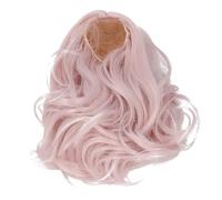 Stylebest Peluca de Muñeca Lujosa Seda Suave, Pelo Largo y Rizado, Repuesto para Muñecas de Escala 1/6, Tacto Cómodo, 1 Unidad (Rosa)