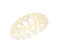 Stylebest Pinza para el Pelo con Diseño Elegante de Nido de Pájaro, Soporte Extensible para de Caballo para Mujer, Accesorios de Fiesta, Plástico, 1 Unidad (Blanco lechoso)