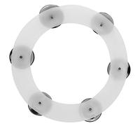 Stylebest Platillos de Tambor Hi Hat Pandereta Sonido Brillante Jingle para Interpretación de Percusión Acero Inoxidable Tamaño 19 Cm, 12 Cm (Plata)