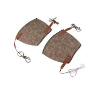 Stylebest Protector de Brazo Retro, Brazalete de Cuero Medieval con Cordones Ajustables para Disfraz de Cosplay, Armadura Punk de Guerrero Vikingo de Halloween con Cuero Artificial Marrón