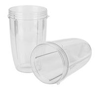 Stylebest Reemplazo de Vaso Exprimidor, 2 Piezas, Accesorio Duradero para Licuadora de Alimentos para Jugos Más Saludables, Se Adapta a Licuadoras de 600 W y 900 W, Material ABS Transparente, 16 Cm