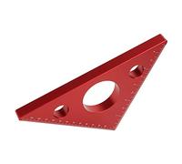 Stylebest Regla de ángulo Recto de Aleación de Aluminio, Herramienta de Medición de Regla Triangular de Alta Durabilidad para Entusiastas del Bricolaje de Carpintería, 1 Pieza