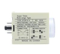 Stylebest Relé de Tiempo Ajustable Relé Temporizador de Retardo de Encendido para Automatización del Hogar Diseño Duradero Fácil de Usar 1 Unidad (#2)