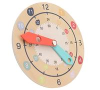 Stylebest Reloj de Aprendizaje para Niños, Lindo Reloj Educativo de Madera Compuesta de 3 Capas para Desarrollar Conceptos de Tiempo, Enseñar y Jugar, 15 X 15 Cm
