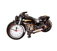 Stylebest Reloj Despertador de Motocicleta, Diseño Elegante, Movimiento de Cuarzo único, Funciona con Pilas para Decoración Vintage de Oficina en Casa, 9,06x5,12x2,36 Pulgadas