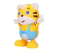 Stylebest Robot de Baile de Juguete, Tigre de Dibujos Animados Lindo, Música Ligera Ecológica para Niños Mayores de 3 Años, Funciona con Pilas, 19,5x9cm