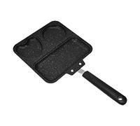 Stylebest Sartén 3 en 1 Antiadherente Multifuncional para Cocinar el Desayuno con Corazón y Formas Redondas Aleación de Aluminio