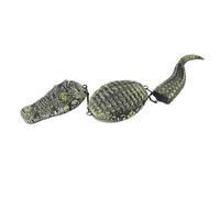 Stylebest Señuelo de Cocodrilo, Escultura de Cocodrilo de Plástico Flotante Realista con Ojos y Dientes Auténticos, para Decoración Al Aire Libre de Piscina de Estanque de Jardín