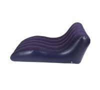 Stylebest Sofá Tumbona Inflable, Cómoda Cama Portátil para Viajes de Acampada y Parque, Hecha de Material de PVC Duradero, 155x97x65cm (Marina de Guerra)