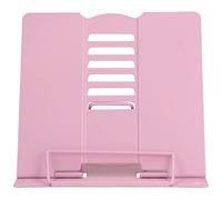 Stylebest Soporte para Libros Ergonómico Ajustable para el Hogar, Oficina, Escuela, Soporte Plegable para Libros para Prevenir la Miopía, Material de Hierro de Primera Calidad, 1 Unidad (Rosa)