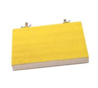 Stylebest Soporte para Percha para Pájaros, Juguete para Loros, Ardillas y Hámsteres, Diseño Seguro de Madera, No Tóxico, Ideal para Jugar y Escalar, Tamaño 9 * 13 Cm (Tornillo Amarillo de Borde