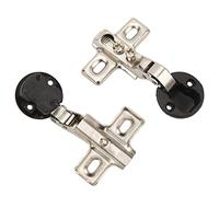 Stylebest Stylebest 2 Bisagras Hidráulicas de 26 Mm, Mini Bisagra de Puerta de Gabinete para Puerta de Vidrio, Adecuada para el Hogar y la Oficina (Media cubierta)