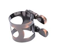Stylebest Sujetador de Ligadura de Saxofón Clip de Metal Duradero para un Mejor Sonido y Portabilidad, Incluye Caja de Almacenamiento, 1 Unidad (Antiguo rojizo)