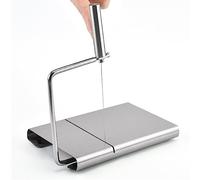 Stylebest Tabla Cortadora de Queso de Acero Inoxidable con 6 Alambres de Corte para Uso en Cocina, Fácil de Limpiar e Instalar, Ideal para Cortar Pastel de Jamón y Mantequilla