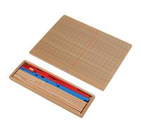 Stylebest Tablero de Madera para Sumar y Restar Juguete Educativo para el Aprendizaje Temprano de Matemáticas 36m+ Niños Madera de Haya Duradera 34 Barras Numéricas