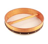 Stylebest Tambor de Mano Instrumento de Percusión de Piel de Oveja Resistente de 18 Pulgadas para Desarrollo del Ritmo y Reproducción Musical, Madera de Haya Duradera y Materiales Naturales