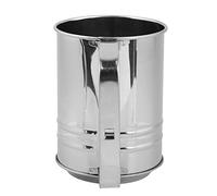 Stylebest Tamiz de Harina de Acero Inoxidable, Herramienta de Tamiz Manual para Hornear y Cocinar, 13 * 9,5 * 13,5 Cm, Plateado
