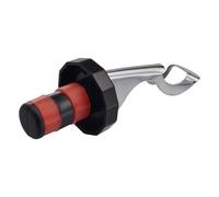 Stylebest Tapón de Vino de Silicona, Corcho Sellador Negro y Rojo para Entusiastas del Vino, Diseño Reutilizable Duradero, 1 Pieza