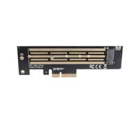 Stylebest Tarjeta Adaptadora M-Key NVMe SSD, Tarjeta de Expansión PCIe-4X de Alta Velocidad para Almacenamiento Mejorado, Material de Aleación de Aluminio, 1 Unidad