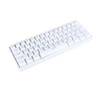 Stylebest Teclado para Juegos de 61 Teclas, Membrana Retroiluminada RGB para Oficina en Casa con 3 Modos Inalámbrico Bluetooth con Cable (Blanca)