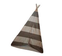 Stylebest Tienda Tipi Ecológica para Niños, Casa de Juegos de Algodón Suave para Leer y Jugar Al Aire Libre, 120x120x145cm (Gris Blanco)