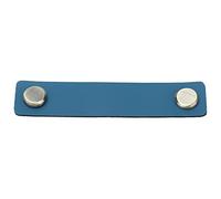 Stylebest Tiradores de Cajones de Cuero PU, Elegantes y Duraderos, Tiradores de Gabinetes Europeos para Decoración del Hogar, Aleación de Zinc y Cuero Artificial, 4,9 X 1,0 Pulgadas, 1 Pieza (Azul)