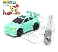 Stylebest Toy Inductivo para Automóvil, Mini Vehículo de Ingeniería con Sensor óptico para la Línea Negra Siguiente, Tanque Alimentado por una Celda de 4 Botones, Juguete Educativo para (como se