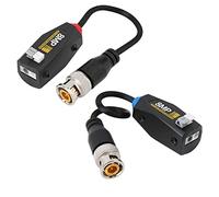 Stylebest Transmisor Balun de Vídeo Pasivo de Alta Definición de 8MP con Prueba de Truenos Incorporado para Sistemas de Seguridad CCTV, 2 Piezas
