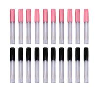 Stylebest Tubos Vacíos de Brillo de Labios, 20 Unidades, Envases Transparentes Recargables con Cepillo de Varita para un Fácil Viaje de Maquillaje de Labios