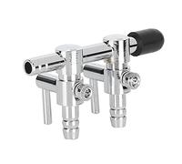 Stylebest Válvula de Control de Tanque de Peces Dispositivo de Flujo de Aire Ajustable de Acero Inoxidable para Acuarios Opciones de 2 Cabezales 4 Cabezales 5 (2 cabezas)